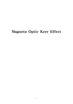 [물리학실험] moke(Magneto Optic Kerr Effect) 결과 레포트-1
