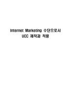 InternetMarketing수단으로써 UCC 제작 과적용-1