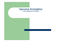 Genome Annotation-1