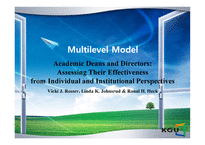 Multilevel Model Academic Deansand Directors-1