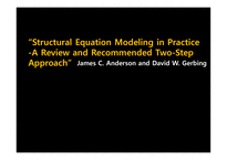 Structural Equation Modeling in Practice-A Review and Recommended Two-Step Approach-1