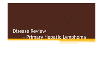 Disease Review PrimaryHepaticLymphoma-1