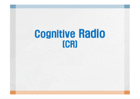 Cognitive Radio - Wireless paradigm -1
