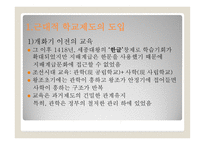 한국 교육제도의 변천 - 1 근대적 학교제도의 도입 2 일제강점기 -4