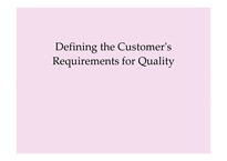 도서관경영-Defining the Customer`s Requirements for Quality -1