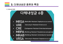 다제내성균 개념, 종류, 현황 그리고 감염관리 [다제내성균,MRSA,VRSA,VRE,CRE,MRPA,MRAB]-5