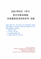 2021년 1학기 문화통합론과북한문학 중간시험과제물 공통(1945년 해방 이후 북한 정권)-1