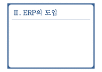 ERP의 정의와 개념 ERP의 도입 ERP 도입의 성공사례-7