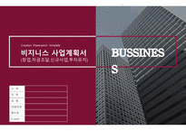 비지니스 사업계획서 ppt템플릿(창업,자금조달,신규사업,투자유치)-1