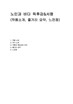 노인과 바다 독후감&서평(작품소개, 줄거리 요약, 느낀점)-1