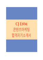 CJ ENM 합격자기소개서 및 면접준비자료-1