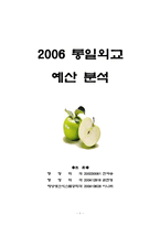 [재무행정론] 2006통일외교예산분석-1
