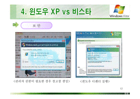 [정보통신] 윈도우 XP vs 윈도우 비스타(A+레포트)★★★★★-12