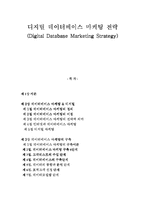 디지털 데이터베이스 마케팅 전략(Digital Database Marketing Strategy)-1