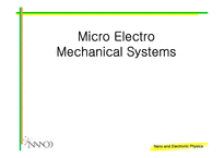[과학] Micro Electro Mechanical Systems(MEMS)-1