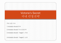 [마케팅] 빅토리아 시크릿 Victoria’s Secret 국내 런칭전략-1