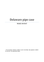[재무관리] 댈라웨어 Delaware pipe case(영문)-1