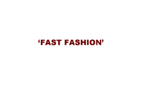 Fast fashion(패스트 패션)-1
