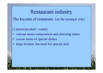 [관광영어] Restaurant Industry-5