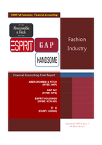 [재무회계] 패션산업 재무제표분석(영문)-1