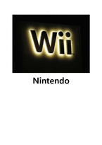 [국제경영] Nintendo Wii 닌텐도의 성공요인 분석-1