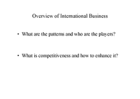 [국제경영] 국제경영과 국제경영학에 대한 이해-2