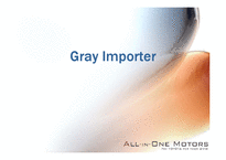 [A+자료] Gray Importer 전략방안 조사분석-1