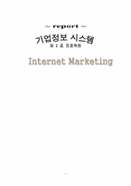 [MIS] 인터넷마케팅 보고서-1