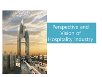 [호텔경영 조사방법론] 환대산업(Hospitality industry, 영문)-1