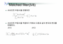 Matched Filters, Correlator, ML-11