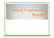 [공학]Claisen Condensation Reaction-1