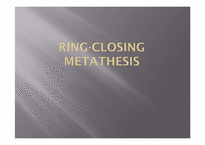 [유기화학실험] Ring-Closing Metathesis(영문)-1