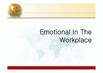 [조직행위론] 작업환경에서의 근로자의 감정에 따른 감성경영의 필요성에 관한 분석-1