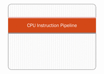 CPU 명령어 처리 파이프라인에 대하여-1