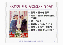 한국의 시대별 흥행 영화와 역사적 배경(1960년대 ~ 2009년 현재)-12