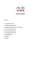 [조직설계] CISCO(시스코) SYSTEMS의 조직설계 분석(영문)-1