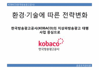 환경,기술에 따른 전략변화 -한국방송광고공사(KOBACO)의 지상파방송광고 대행사업 중심으로-1