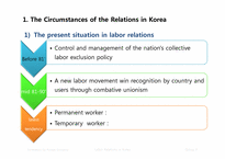[한국경제론] Labor Relation in Korea(노사관계)(영문)-6