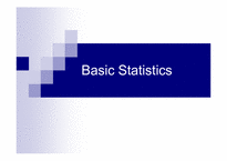 [광고홍보연구방법론]기초통계(Basic Statistics)(영문)-1