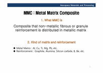 [우주항공재료] MMC(Metal Matrix Composite)-1