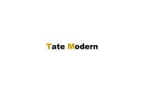 테이트 모던(Tate Modern)(영문)-1