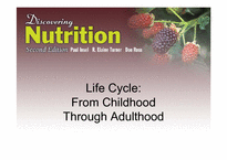 [식품과 영양]어린시절 음식섭취와 습관이 성인에 미치는 영향(영문)-1
