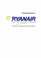 Ryanair(라이언에어) 경영전략(영문)-1