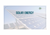 태양 에너지 SOLAR ENERGY-1