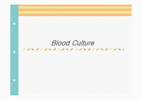 [임상화학] lood Culture-1
