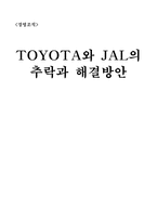 [경영조직] 도요타 TOYOTA와 JAL의 추락과 해결방안-1