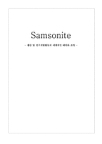 [국제경영] 쌤소나이트(samsonite) 생산 및 연구개발활동의 세계적인 배치와 조정-1