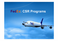 [마케팅] 페덱스 FedEx CSR Programs(영문)-1