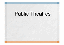[고전영문학] 공공극장(Public Theatres)(영문)-1