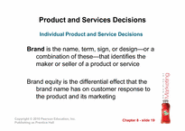 [마케팅 입문] Chapter7 제품,서비스 그리고 브랜드-고객가치의 구축(영문)-19